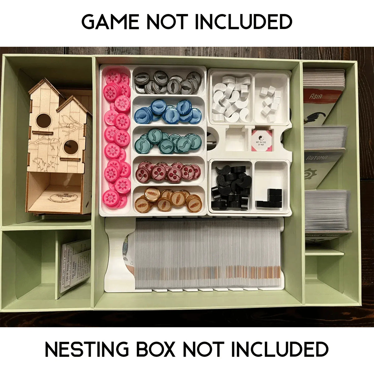 Wingspan Nesting Box Board Game Insert / Organizer
