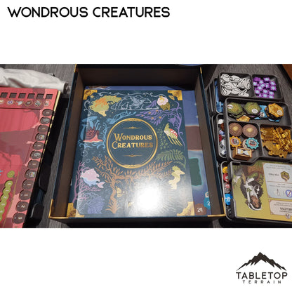 Wondrous Creatures & expansions Board Game Insert / Organizer