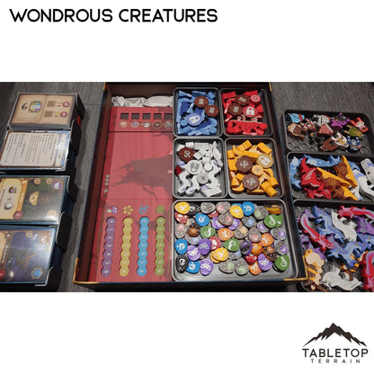 Wondrous Creatures & expansions Board Game Insert / Organizer