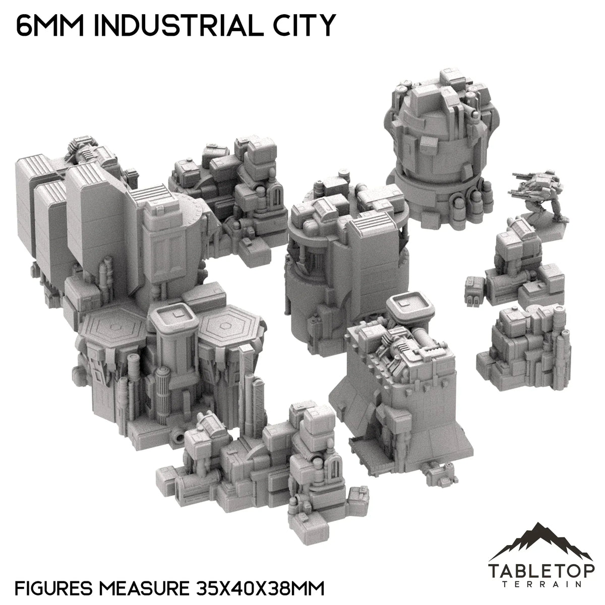 6mm Sci-Fi Industrial City Bundle 1