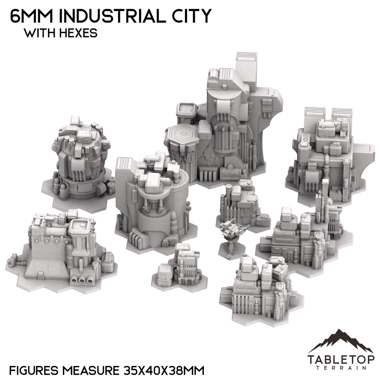 6mm Sci-Fi Industrial City Bundle 1