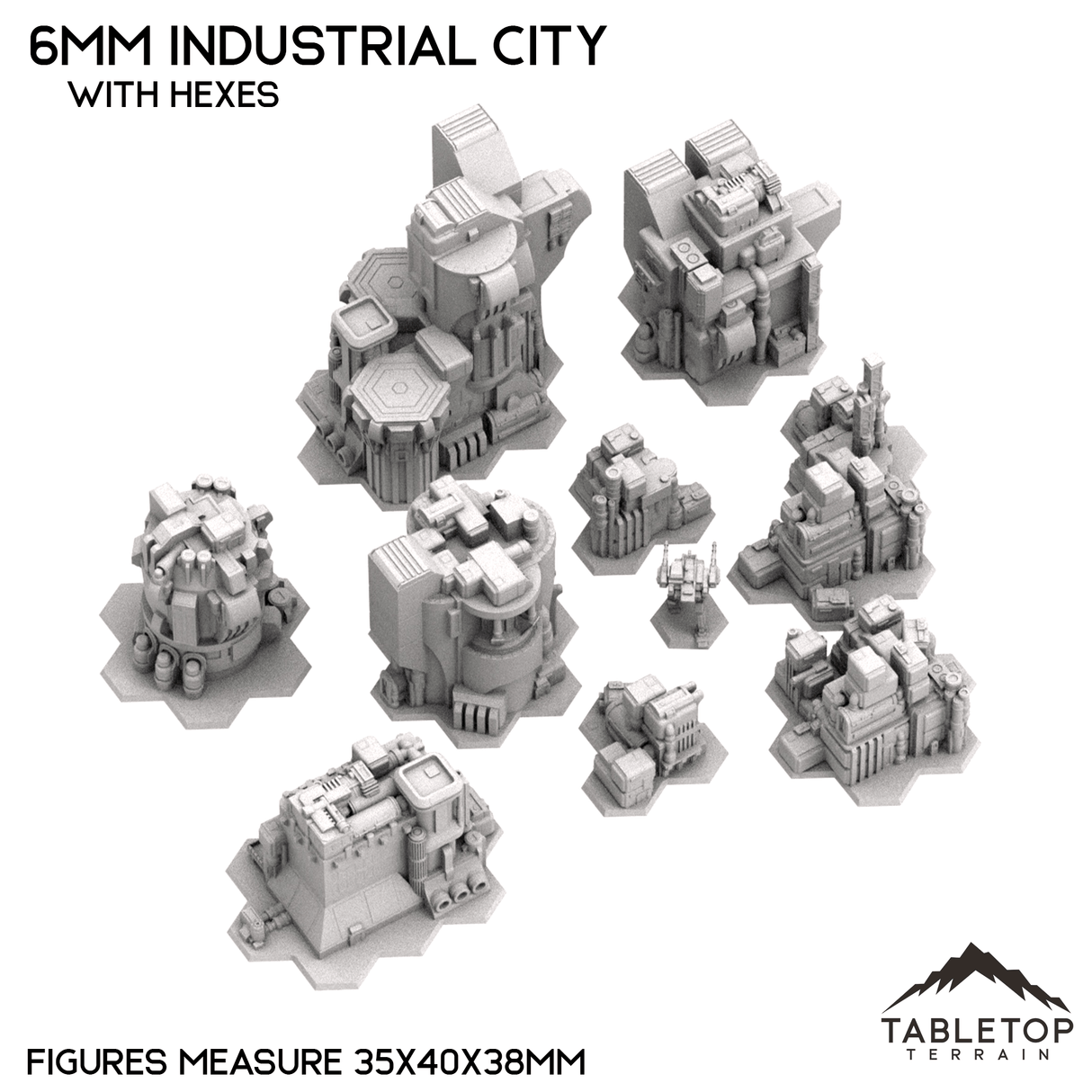 6mm Sci-Fi Industrial City Bundle 1