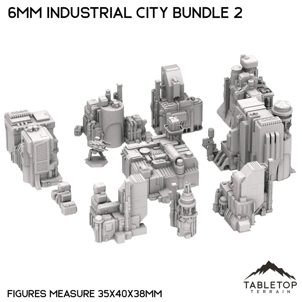6mm Sci-Fi Industrial City Bundle 2