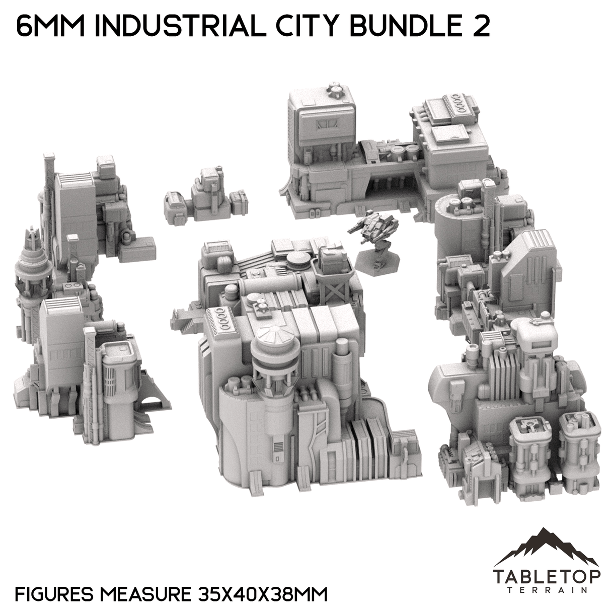 6mm Sci-Fi Industrial City Bundle 2