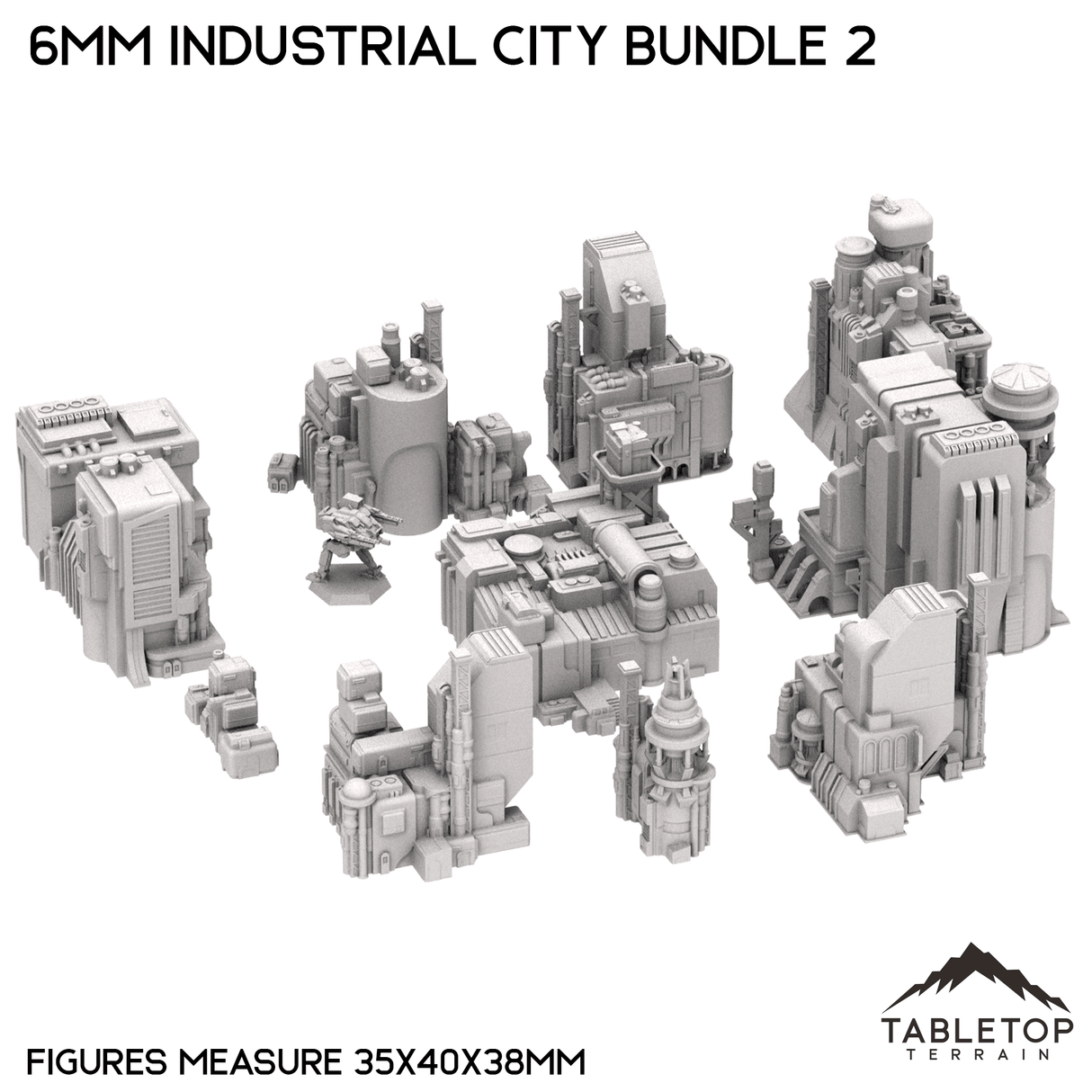 6mm Sci-Fi Industrial City Bundle 2