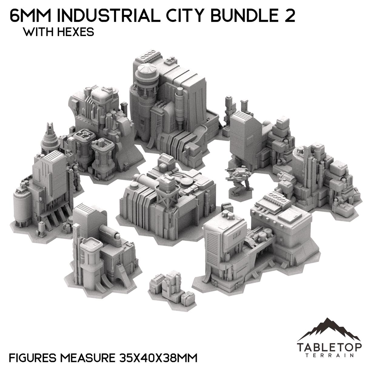 6mm Sci-Fi Industrial City Bundle 2