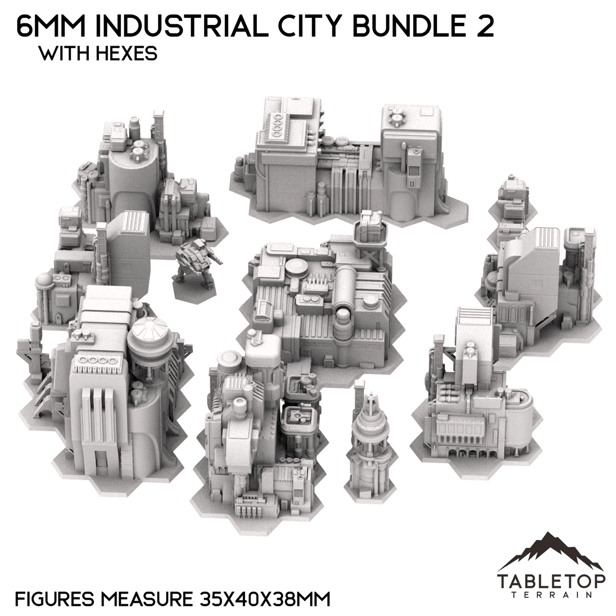 6mm Sci-Fi Industrial City Bundle 2