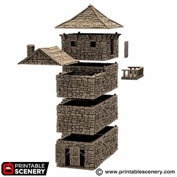 Black Rock Keep - Country & King - Fantasy Historical Building