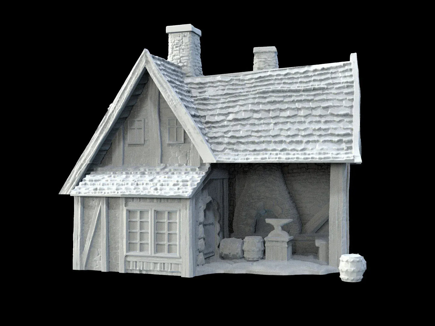 Blacksmith House - Town of Grexdale - Fantasy Building