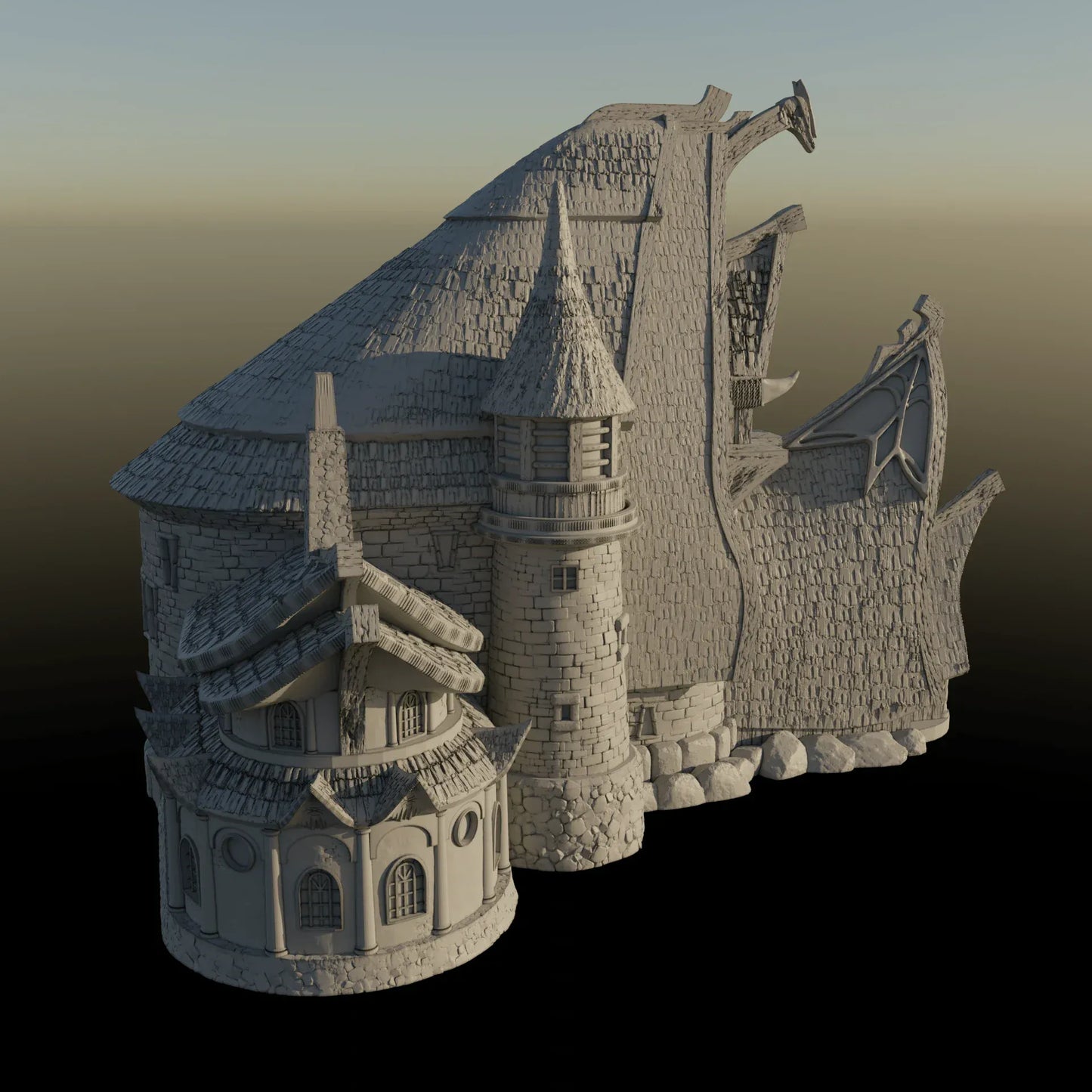 Building 1 - City of Spiritdale - Fantasy Building