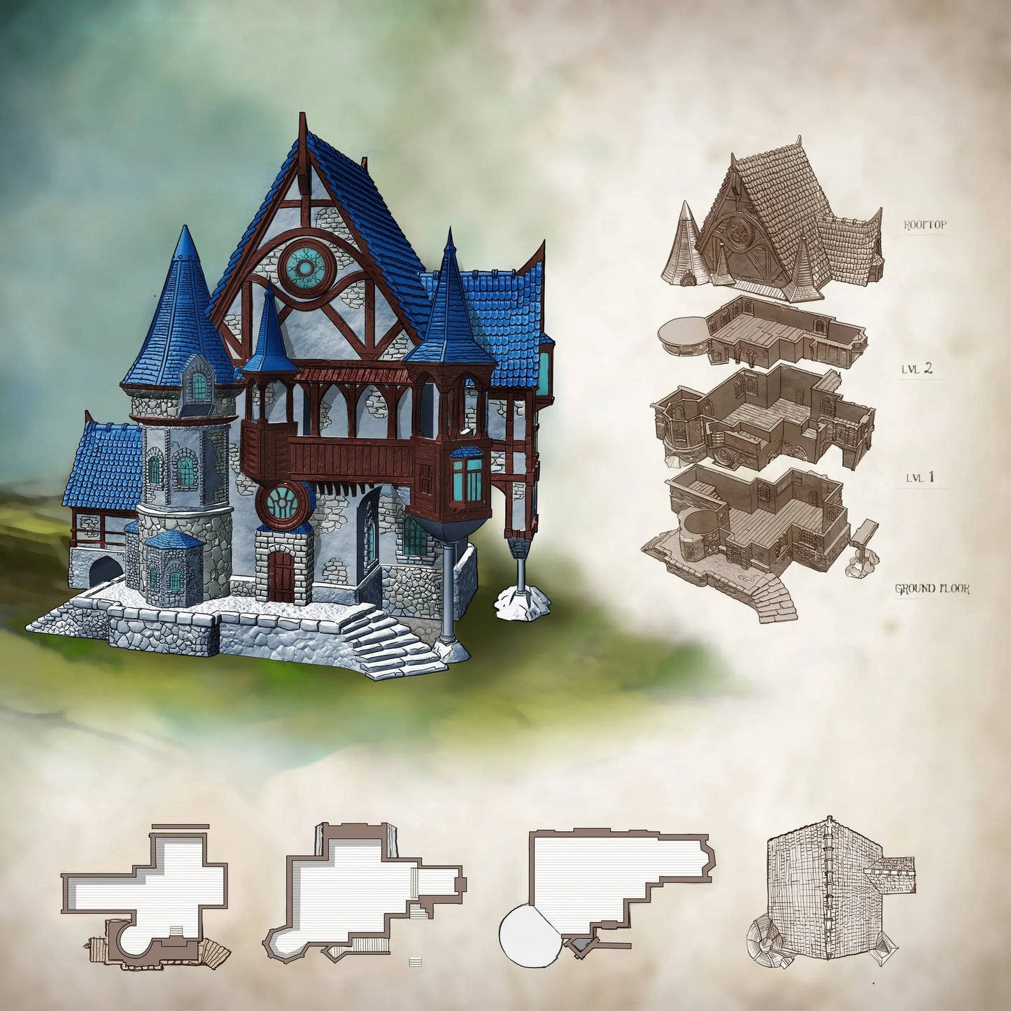 Building 5 - City of Spiritdale - Fantasy Building