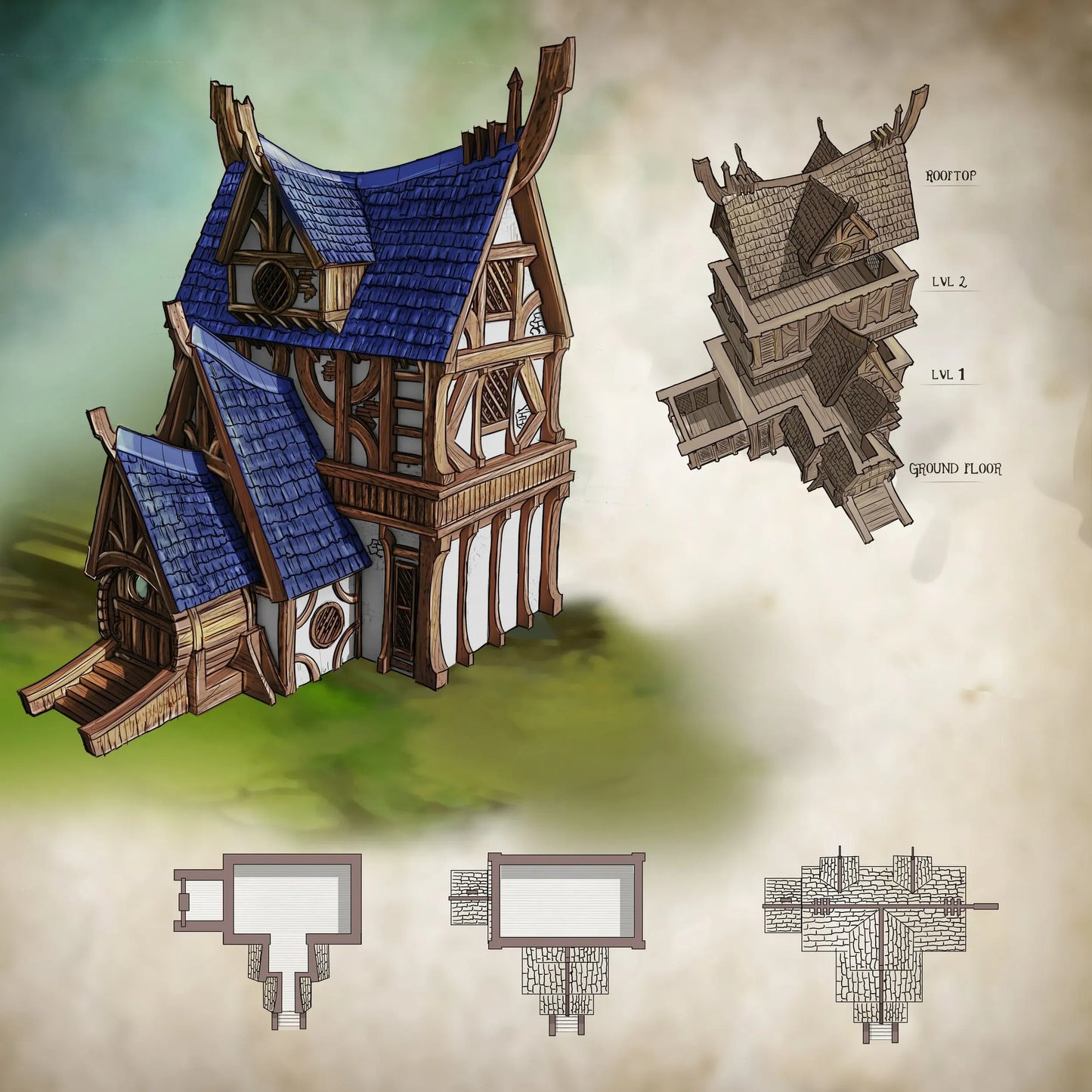 Building 6 - City of Spiritdale - Fantasy Building