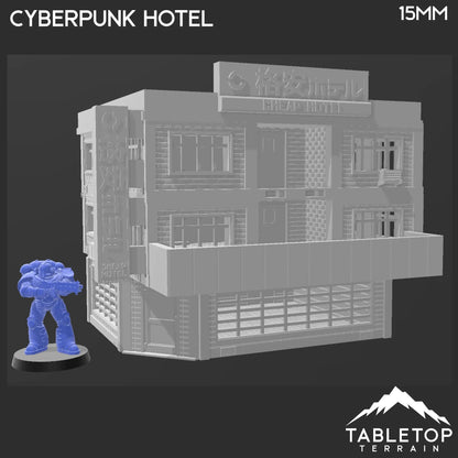 Cyberpunk Hotel Block - Cyberpunk Building