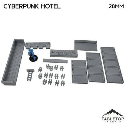 Cyberpunk Hotel Block - Cyberpunk Building