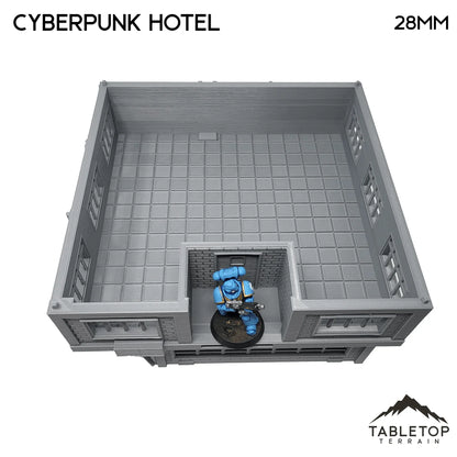 Cyberpunk Hotel Block - Cyberpunk Building