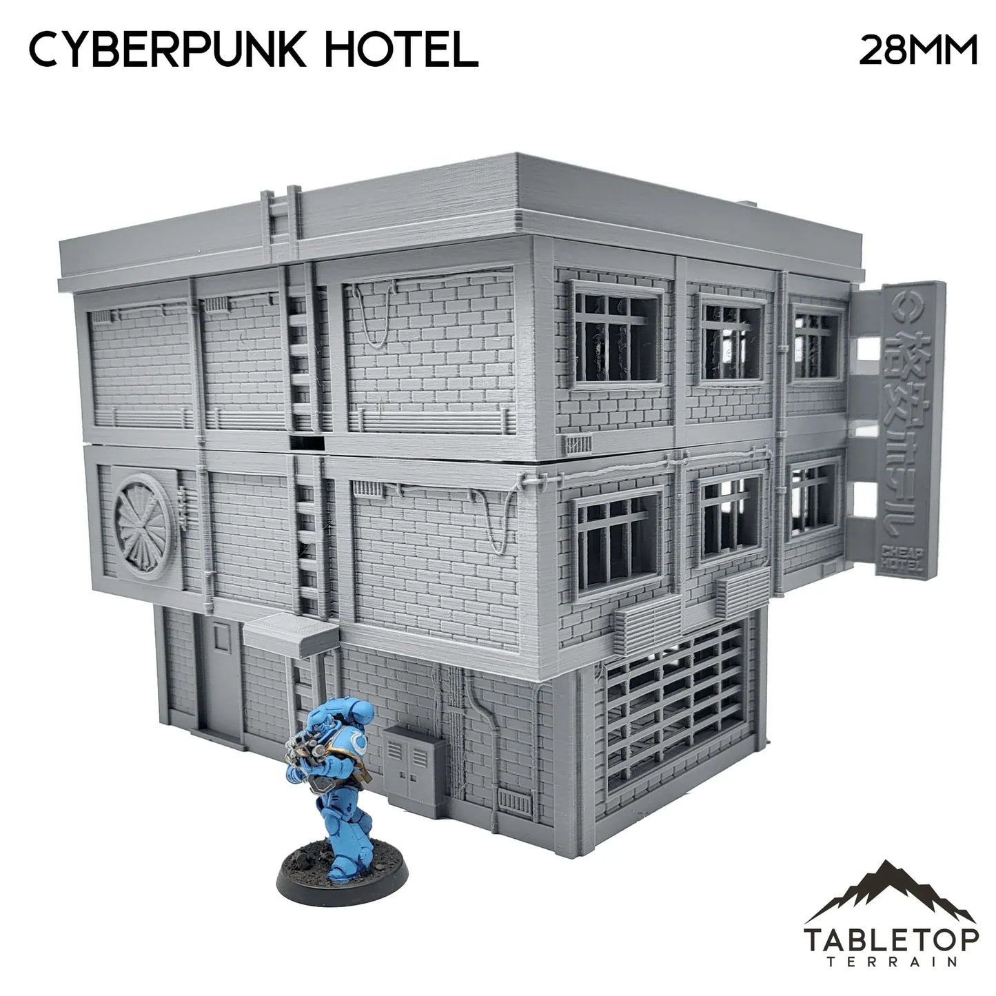 Cyberpunk Hotel Block - Cyberpunk Building