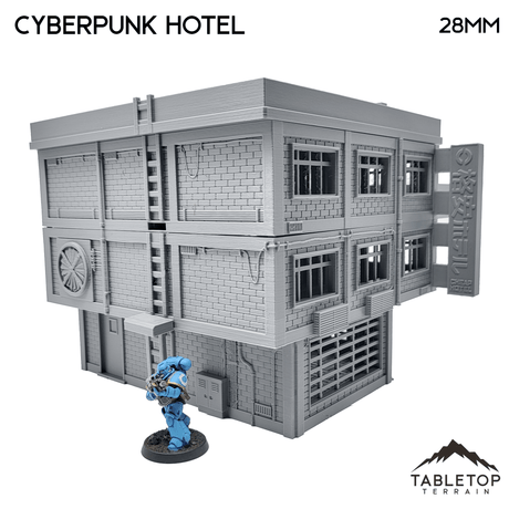 Cyberpunk Hotel Block - Cyberpunk Building