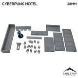 Cyberpunk Hotel Block - Cyberpunk Building