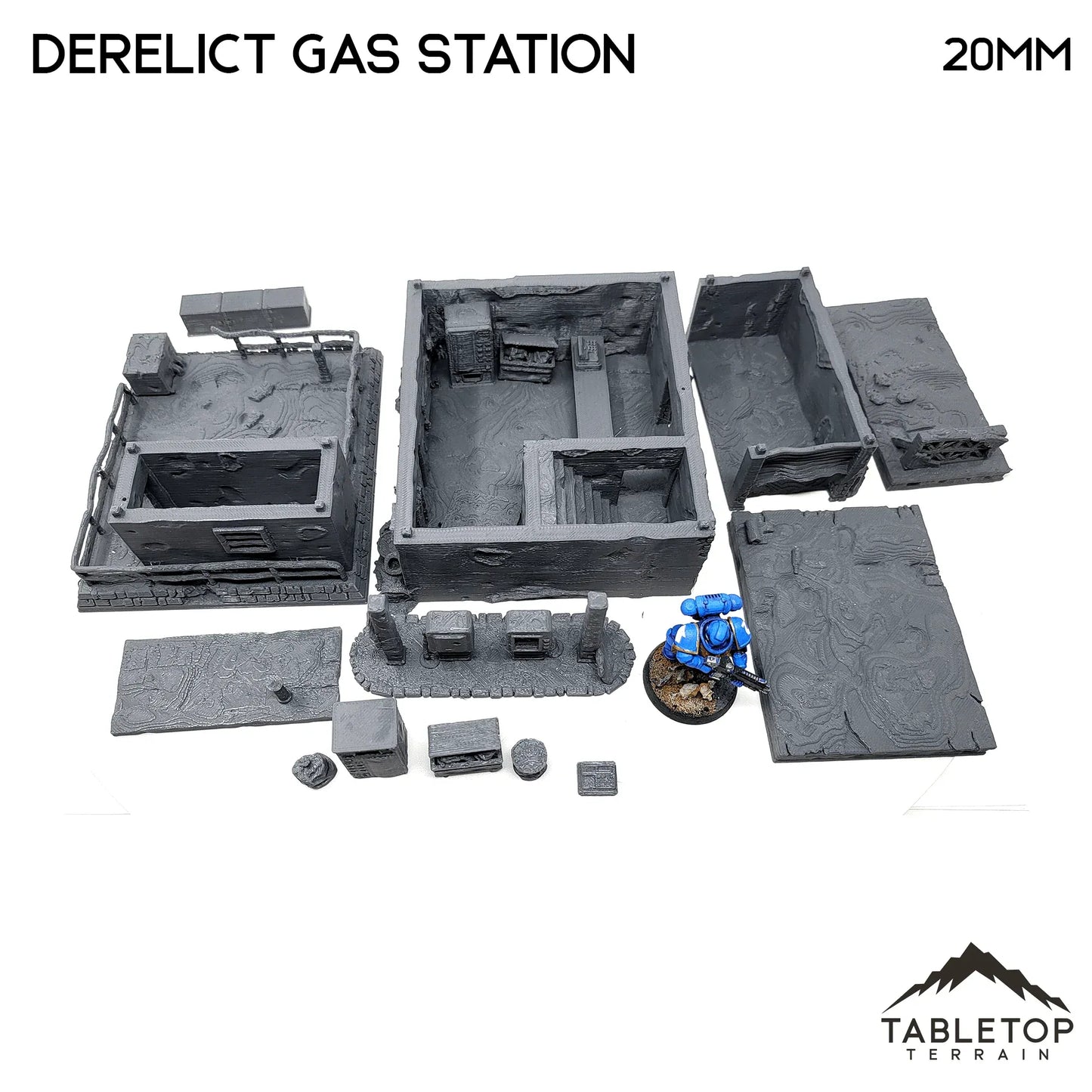 Derelict Gas Station - Apocalyptic Building