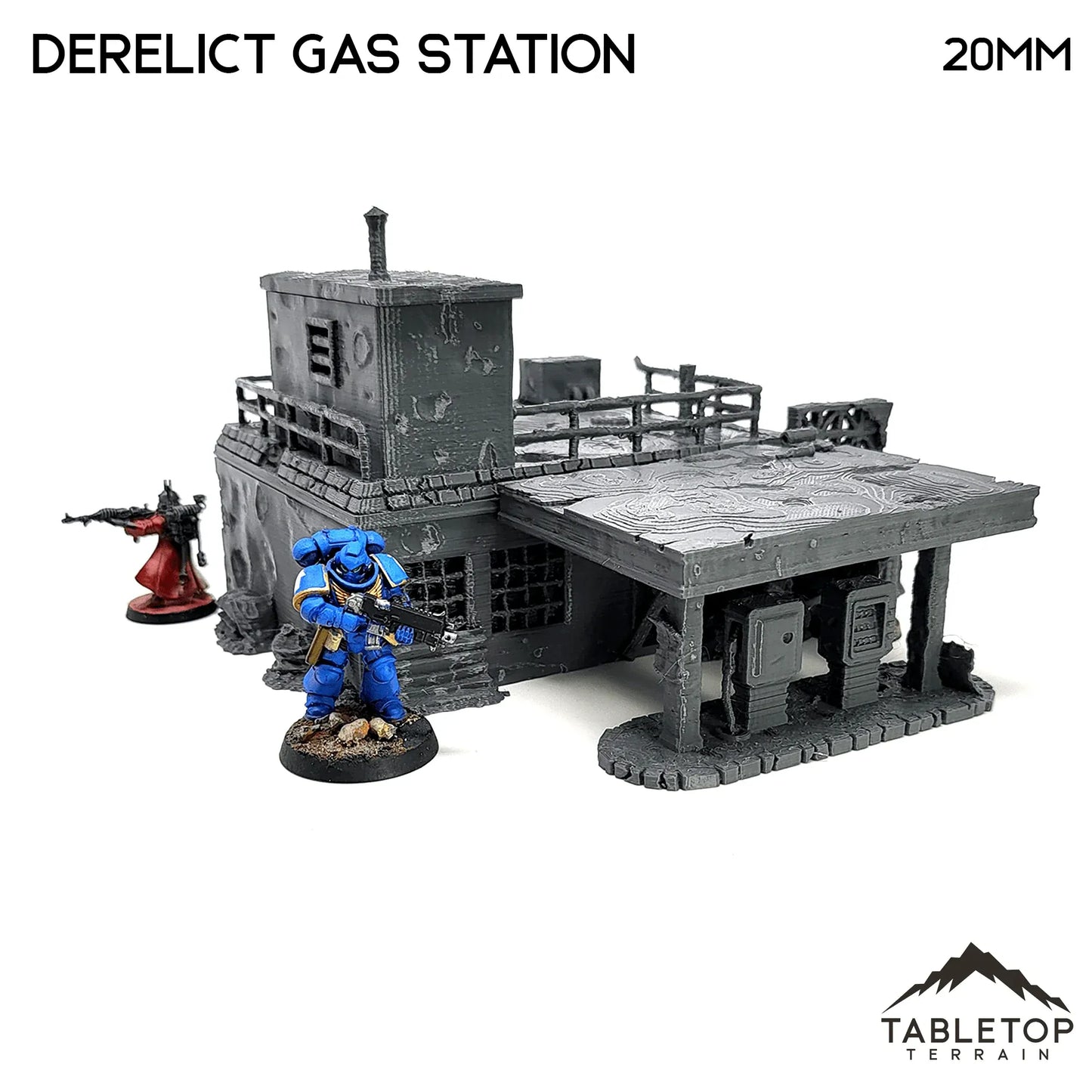 Derelict Gas Station - Apocalyptic Building