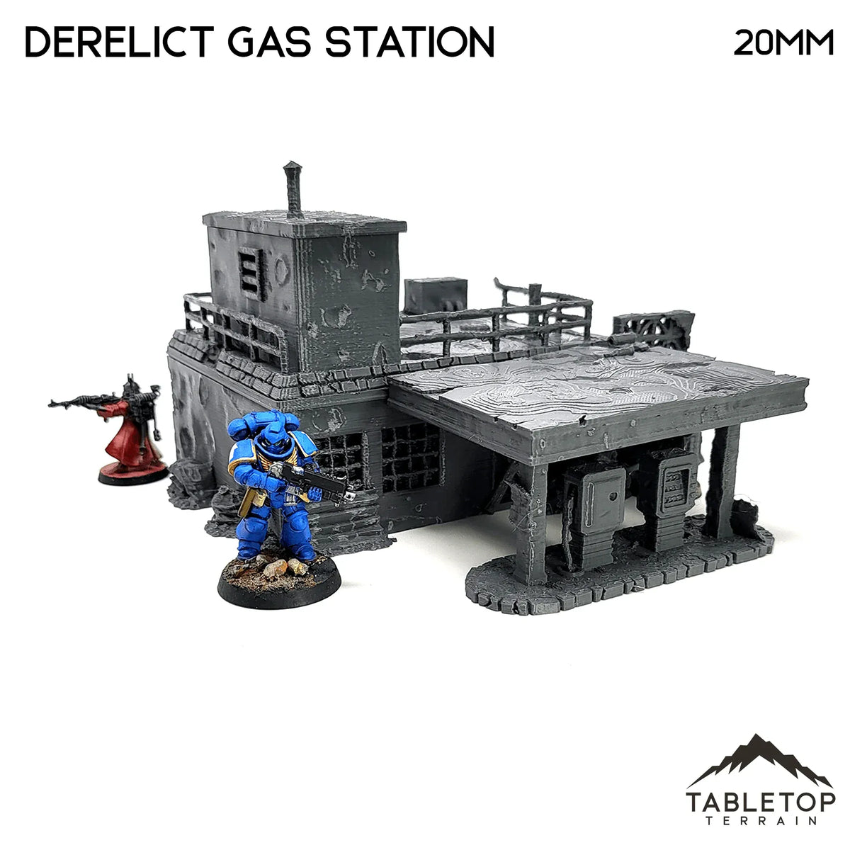 Derelict Gas Station - Apocalyptic Building