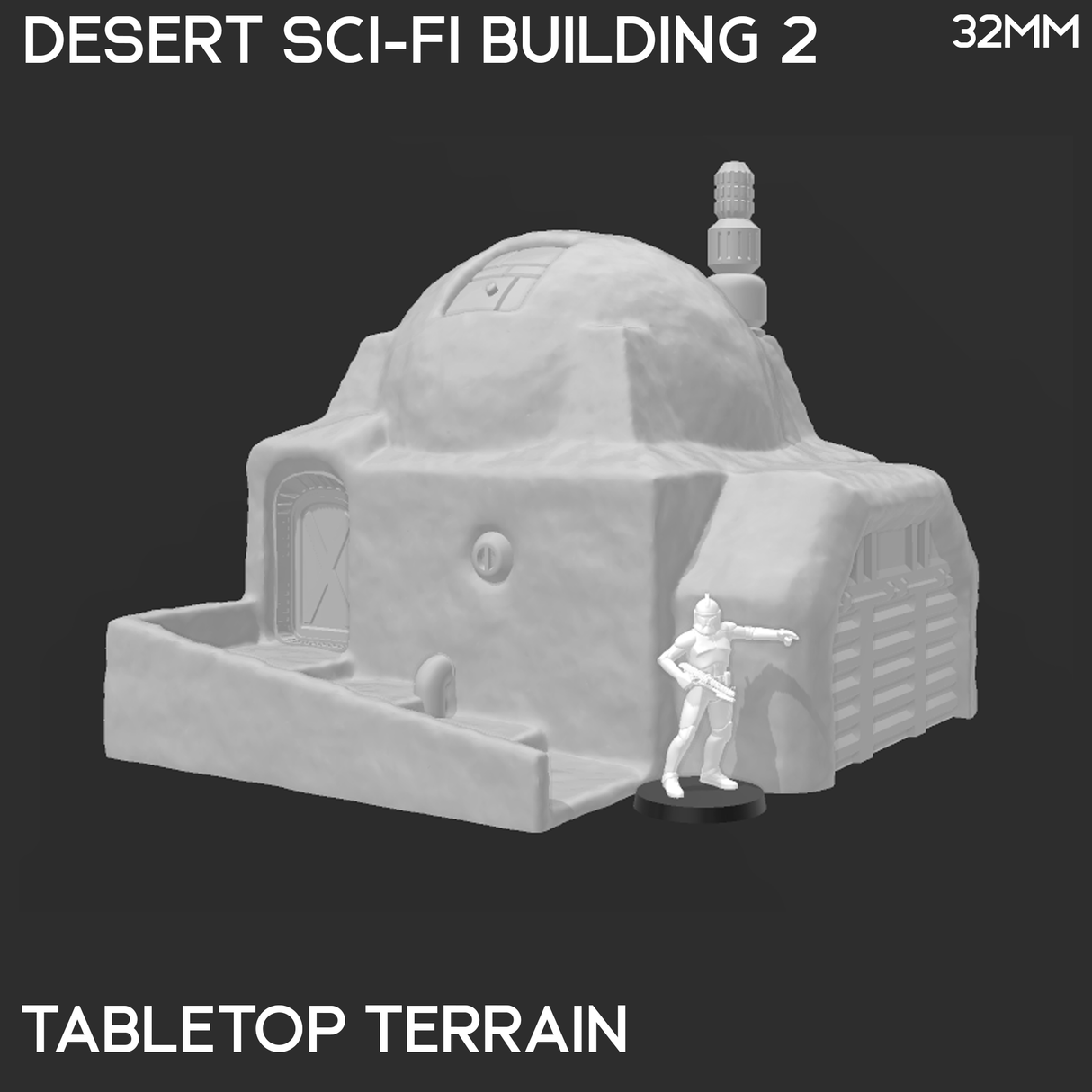 Desert Sci-Fi Building 2 - Star Wars Legion Building