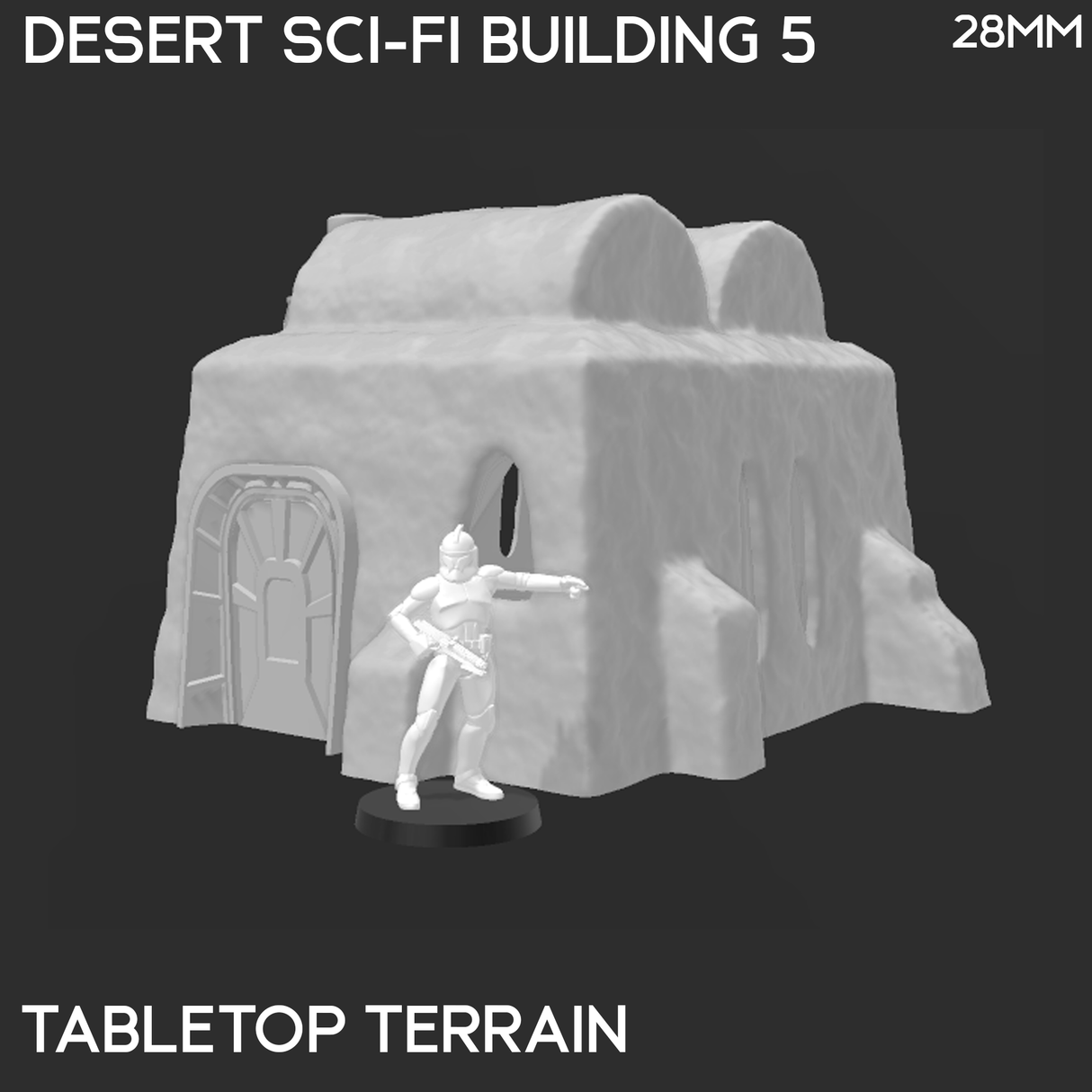 Desert Sci-Fi Building 5 - Star Wars Legion Building