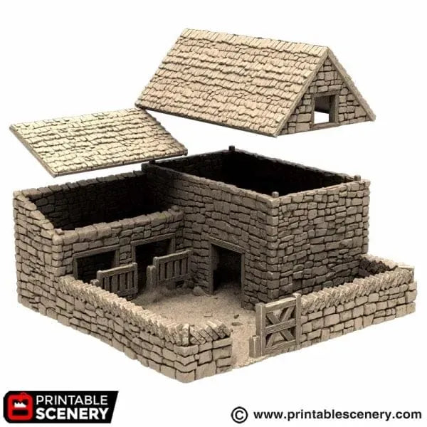 Farm Pig Pen - Country & King - Fantasy Historical Building