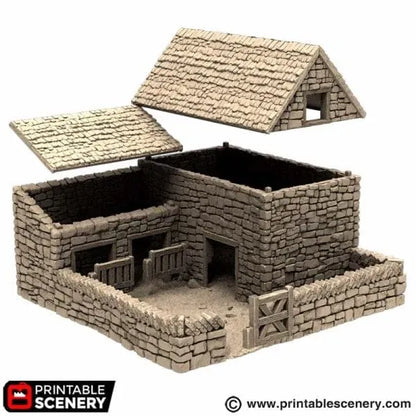 Farm Pig Pen - Country & King - Fantasy Historical Building