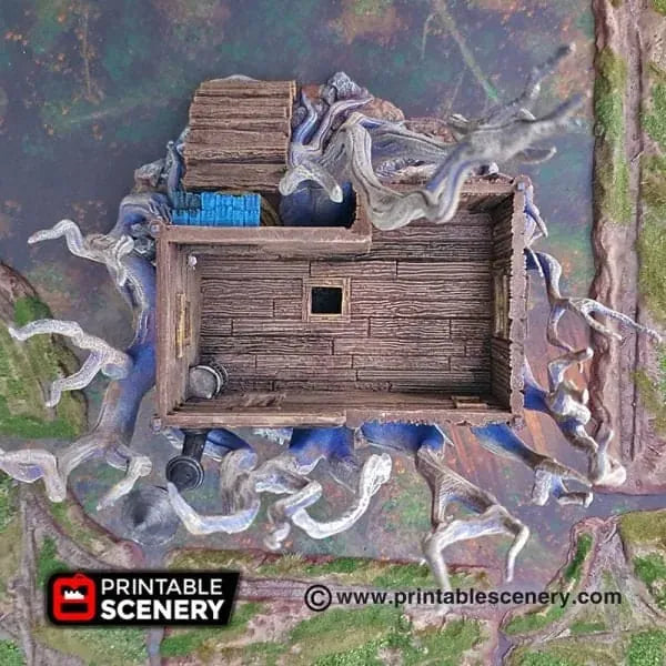 Feywild Cabin - Ruined Fantasy Building