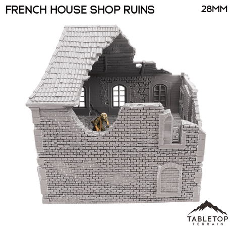 French House Shop Ruins - WWII Building