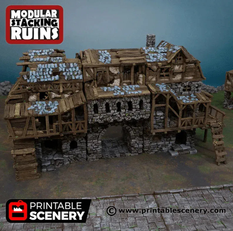 Ruined Gatehouse - Fantasy Building