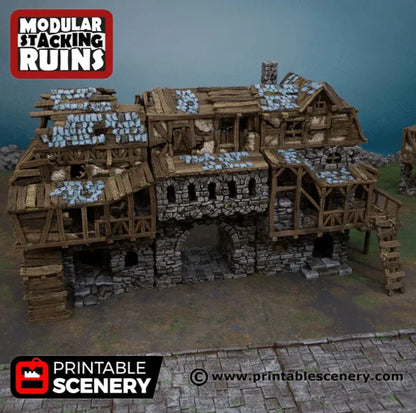 Ruined Gatehouse - Fantasy Building
