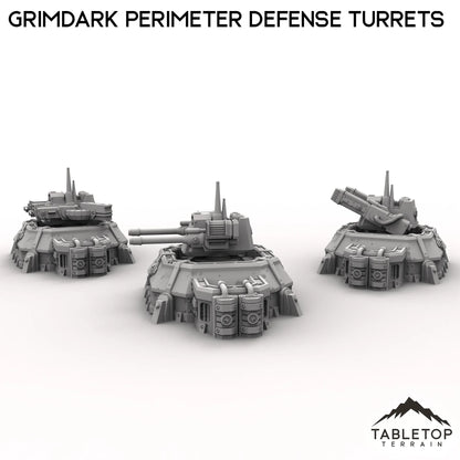 Grimdark Perimeter Defense Turrets