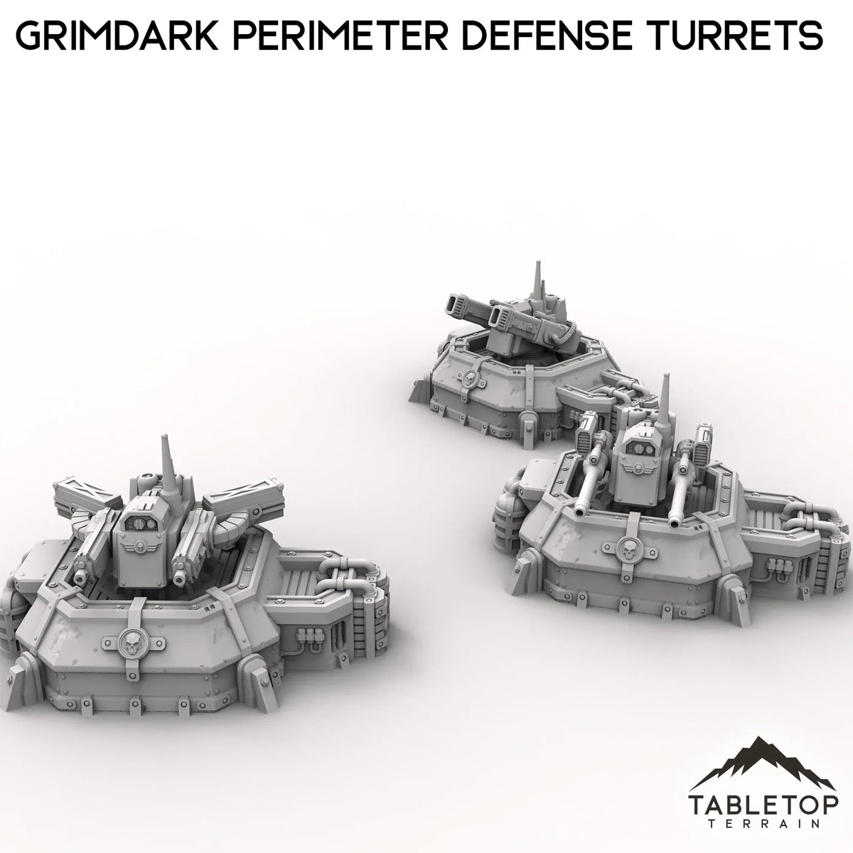 Tirerets Grimdark Perimeter Defense Turrets – Wargame Portal