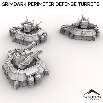 Grimdark Perimeter Defense Turrets