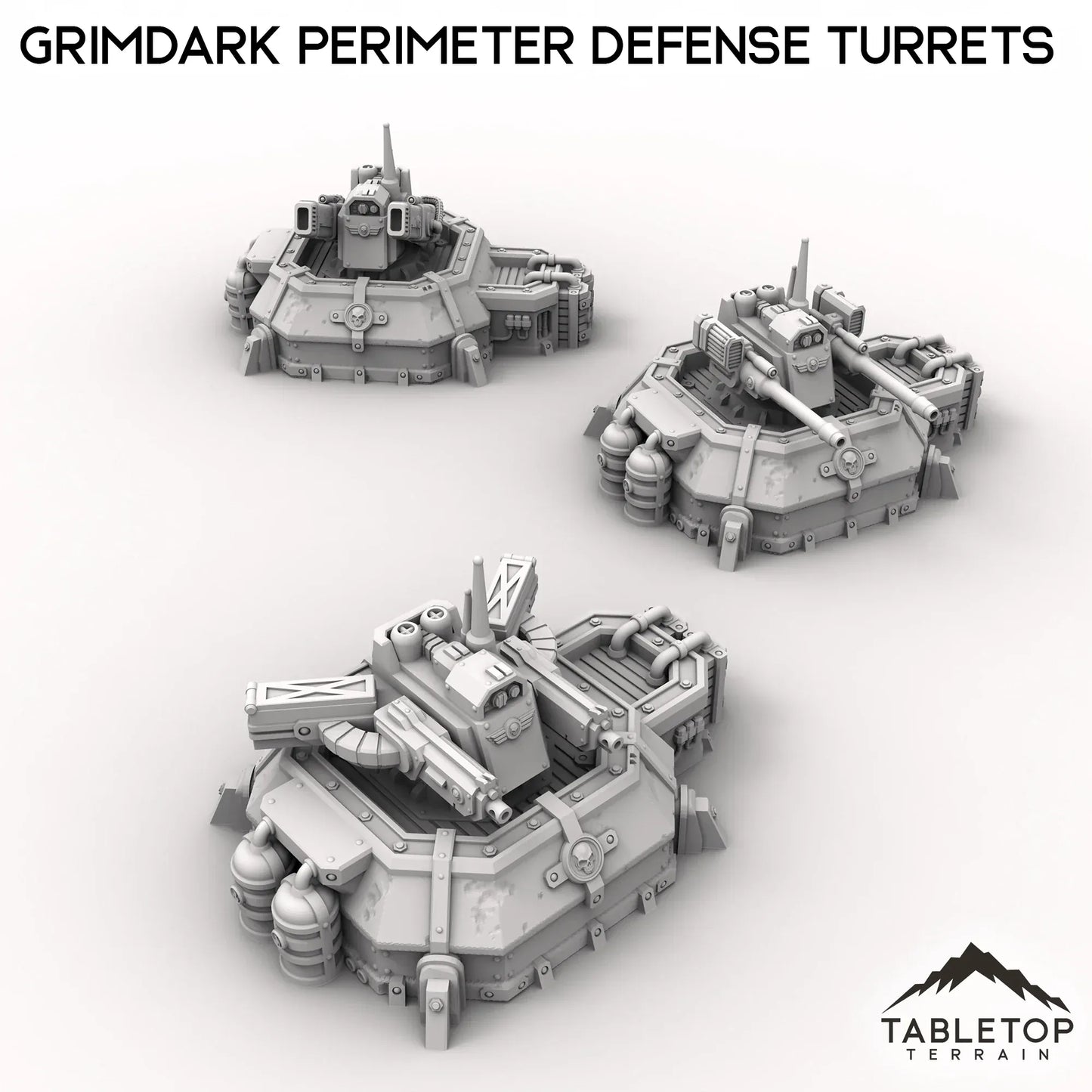 Grimdark Perimeter Defense Turrets