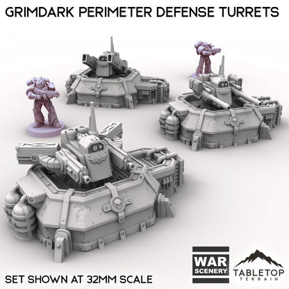 Grimdark Perimeter Defense Turrets