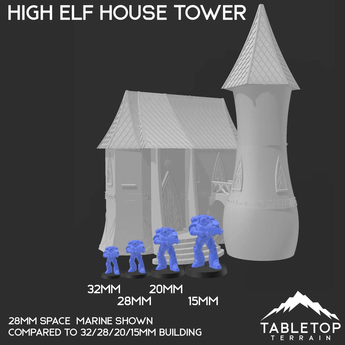 High Elf House Tower - Elven Fantasy Building