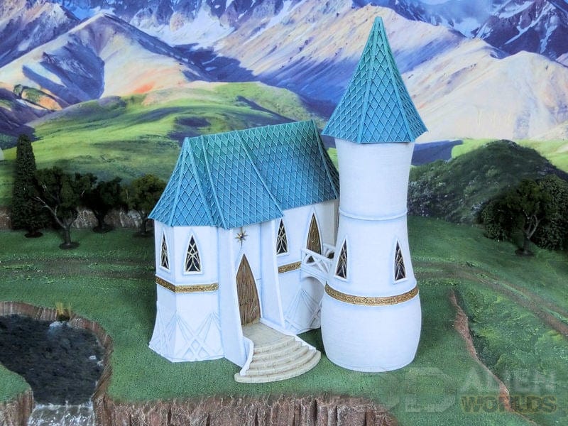 High Elf House Tower - Elven Fantasy Building
