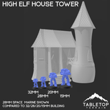 High Elf House Tower - Elven Fantasy Building