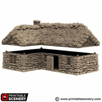 Highland Stone Barn - Country & King - Fantasy Historical Building