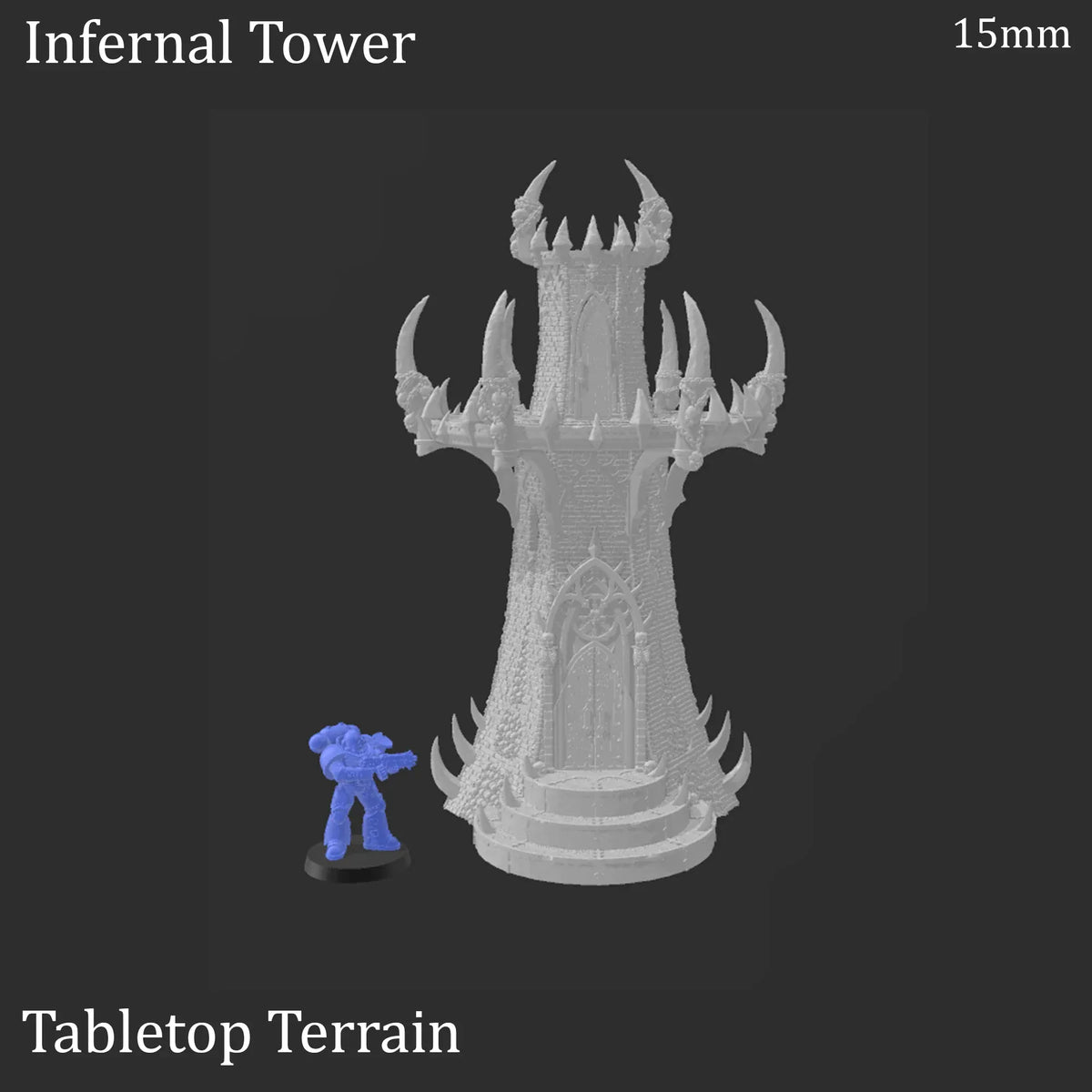 Infernal Building Infernal Tower - Fantasy Demon Building – Wargame Portal