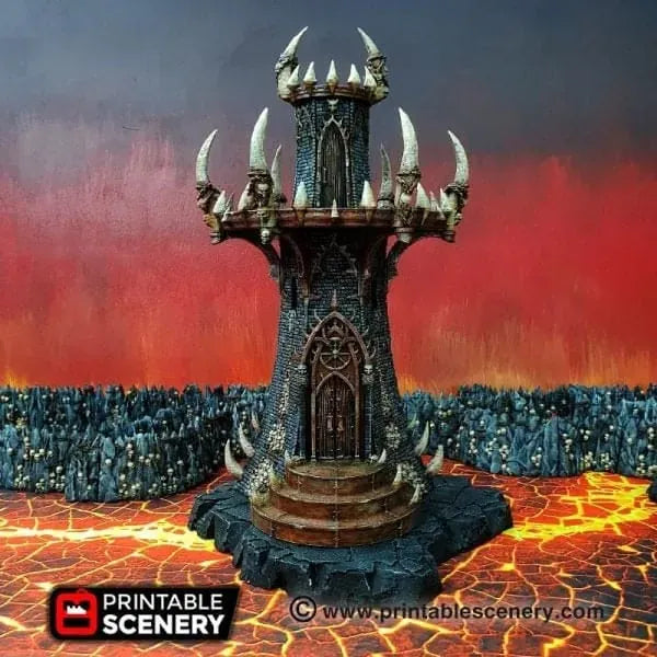 Infernal Tower - Fantasy Demon Building