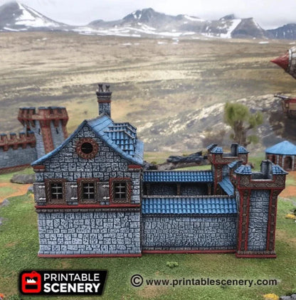 Ironhelm Barracks - Dwarven Fantasy Building
