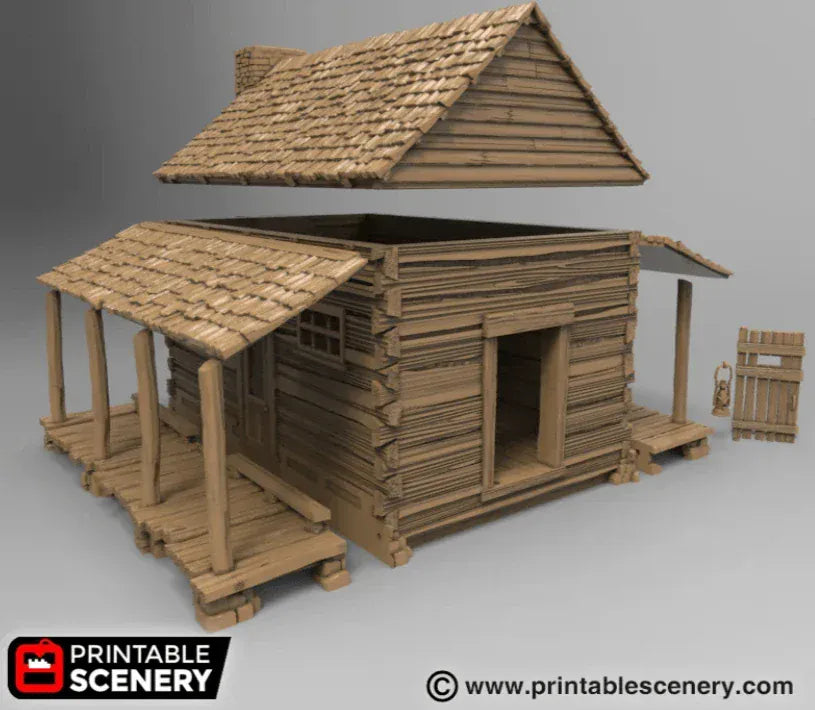 Log Cabin - Wild West Building