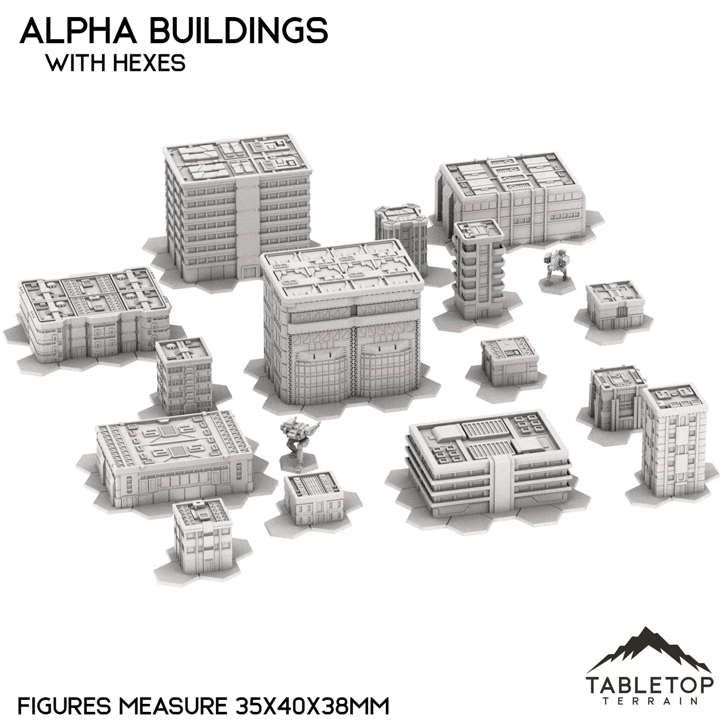 Mecha City Alpha Buildings