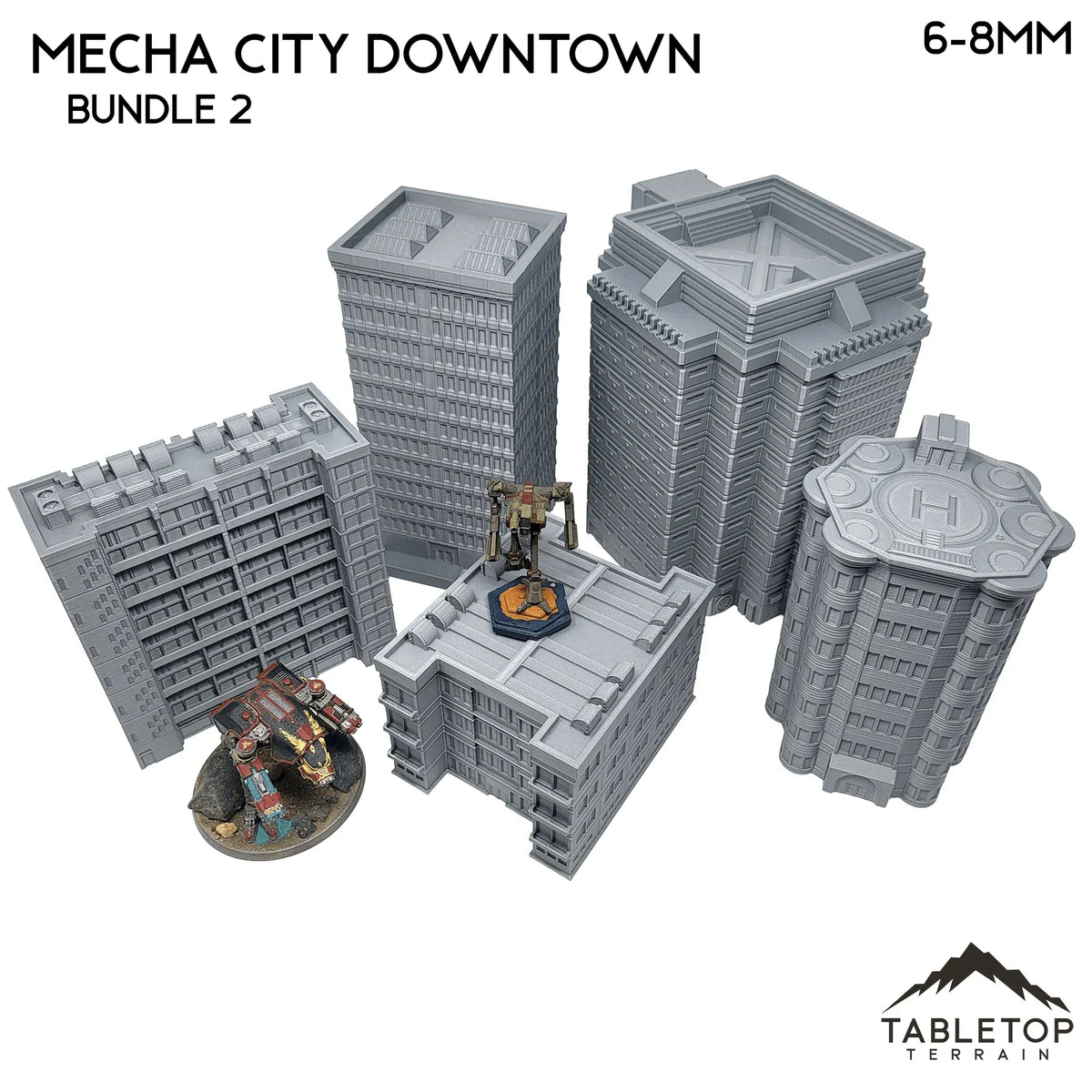 Mecha City Downtown Buildings - Bundle 2