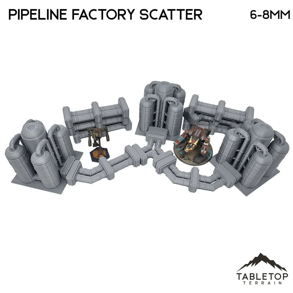 Mecha City Pipeline Factory Scatter