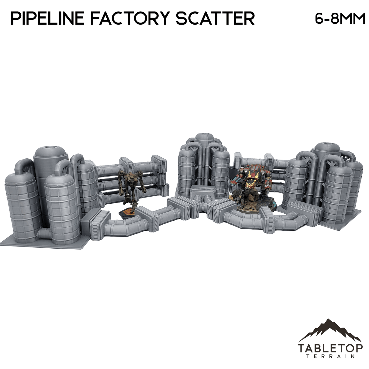 Mecha City Pipeline Factory Scatter